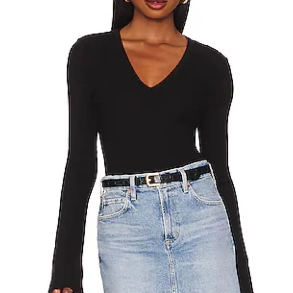 Citizens of Humanity Anni V Neck Ribbed Top